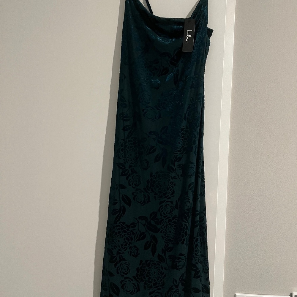Green cocktails dress